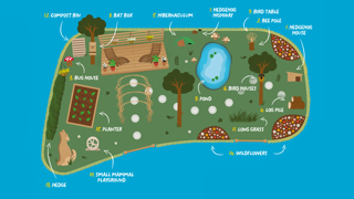 Rewild Your Garden Map Rectangle